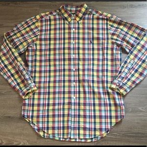 Ralph Lauren Men’s Large Plaid Button Down